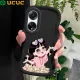 UCUC for OPPO A98 5G F23 5G A1 5G Back Cover Rich Girl Creative Candy Color Wave Silicon Phone Protective Case. 