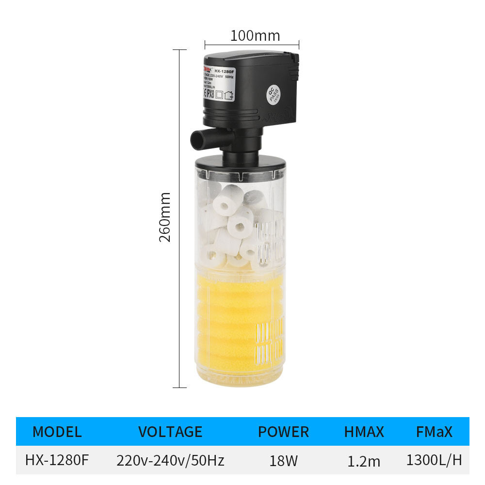Seven Master 3 in 1 Aquarium Internal Filter Aquarium Pump Aquarium Filter Aquarium Tank Filter For Aquarium Air Pump Air Oxygen Increase