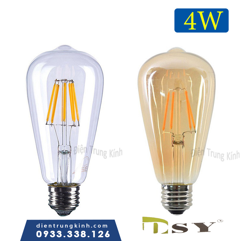 Combo 5 Bóng Đèn Edison ST64