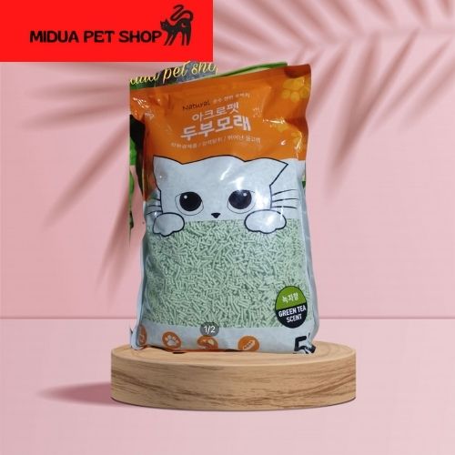 [Hoàn Tiền 10%] 5L Tofu cát vệ sinh đậu phụ cho mèo nhập khẩu Hàn Quốc