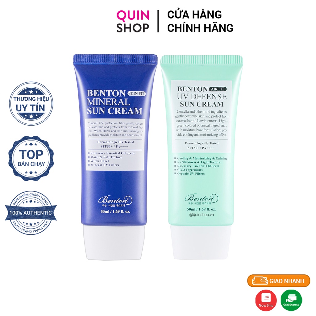 Kem chống nắng Benton Sun Cream