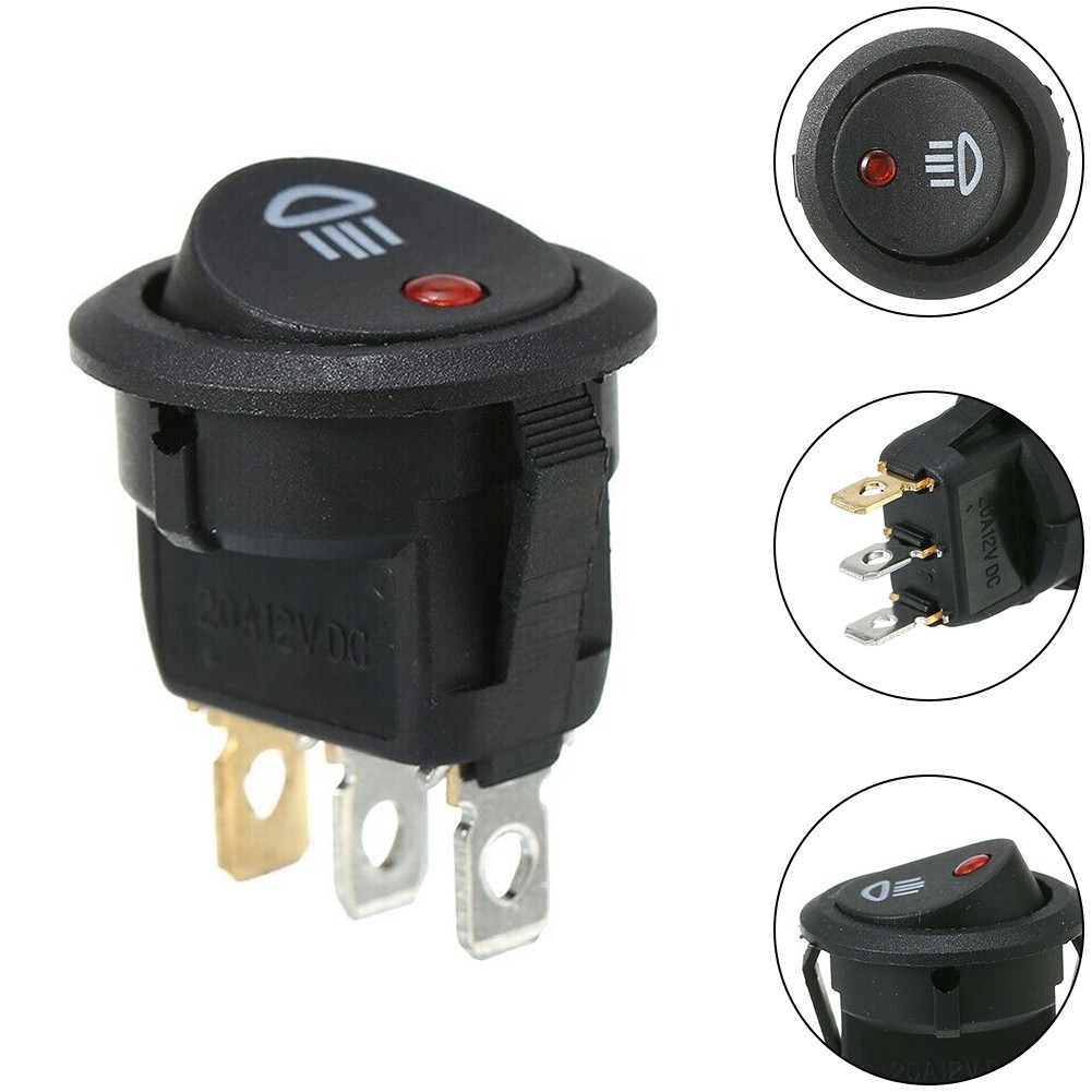 ABS Plastic Black Red High Quality Material Switch Fog Light Switch Fog Light