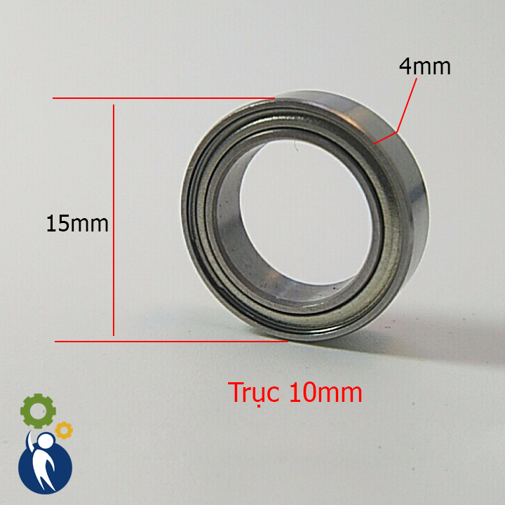Vòng bi trục 10mm 10x15x4mm