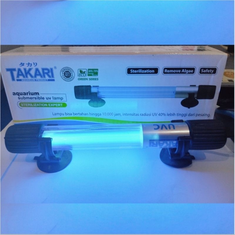 Lampu UV ULTRAVIOLET AQUARIUM anti Lumut bakteri TAKARI UV 15WATT