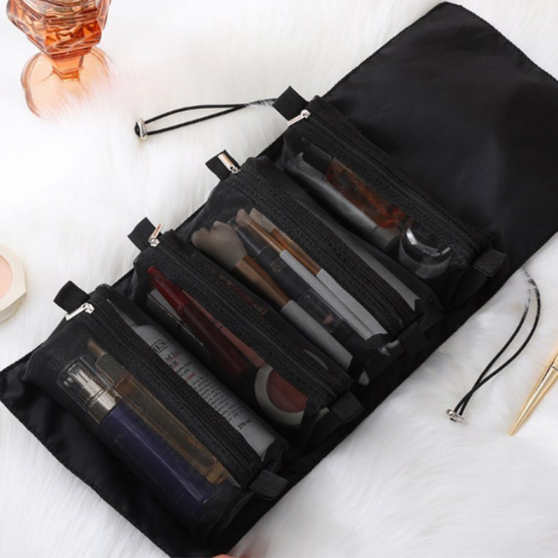 4 In 1 Detachable Folding Cosmetic Bag Portable Travel Toiletry Storage Bags Luolong.