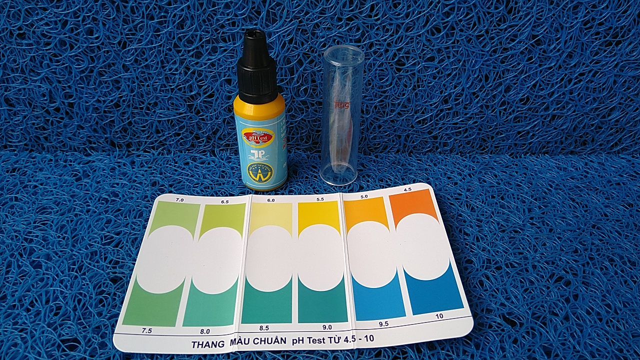 Bộ kiểm tra pH từ 4.5-10 dùng cho hồ cá.