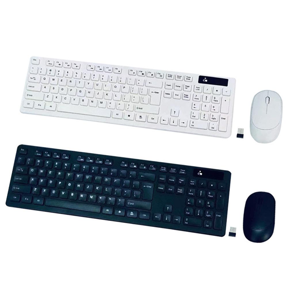 Wireless Bluetooth-Compatible Keyboard Mouse Set 2.4G Plug-Play Silent Waterproof Keyboards Mouse For Desktop Laptop Compact
