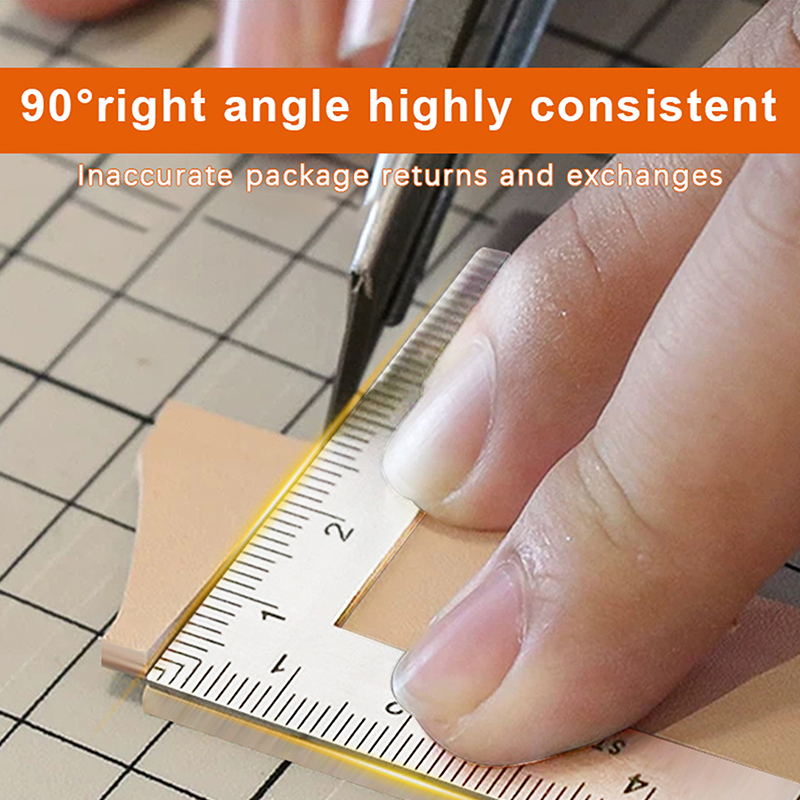 Video Layout Center Ruler Mini Framing Ruler Measuring Layout Tool Stainless Steel Square Right ...