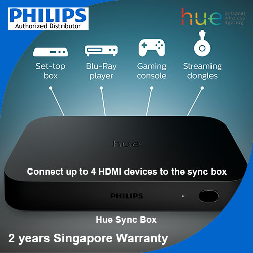 Philips Hue Play HDMI Sync Box Universal Compatibility for