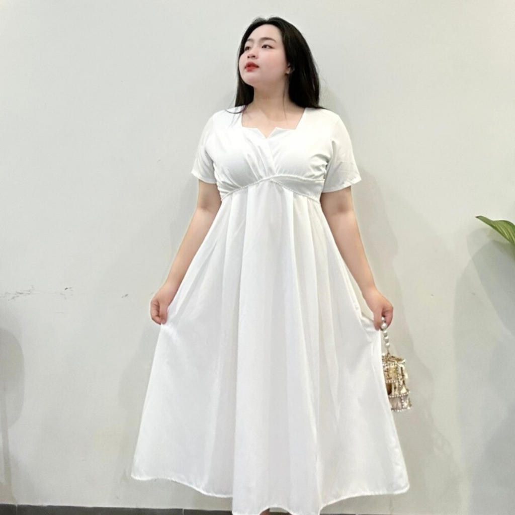Bigsize women dress long sleeve shirt slim fit square neck split silk fabric long dress-dtk16