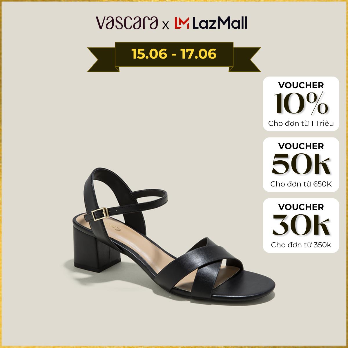 [Voucher 50K | 25.10 - 29.10] Vascara Giày Sandal Basic Cross Strap - SDN 0771