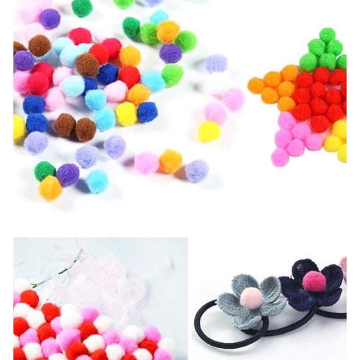 Sét 20 quả bông Pompom làm đồ handmade ngọc thịnh