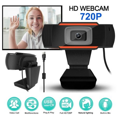 WEBCAM Full HD có mic máy tính PC laptop livestream high Solution 720P . Học Online Qua ZOOM, Trực Tuyến - Hội Họp - Gọi Video Hình Ảnh Sắc Nét thumbnail