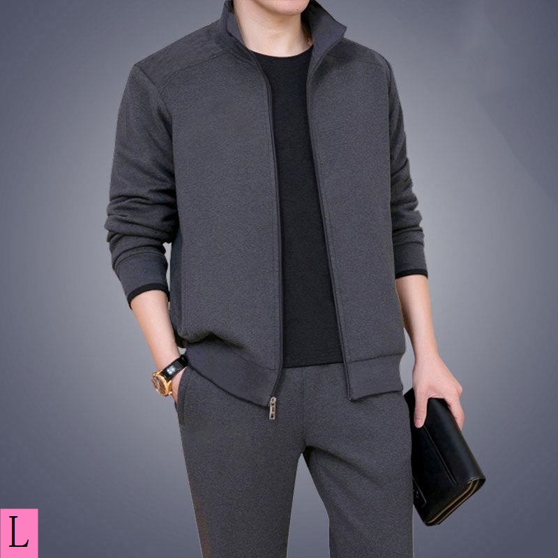 Bộ đồ thể thao áo khoác cardigan phối quần dài thời trang thu đông cho nam trung niên tue