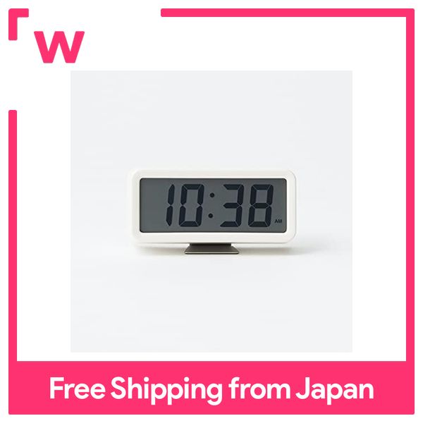 MUJI Digital Clock / Small (with alarm function) White / Model MJ