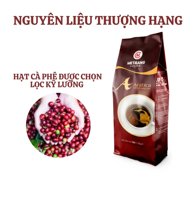 Cà Phê Mê Trang Arabica (100% Hạt Arabica)Túi Bột