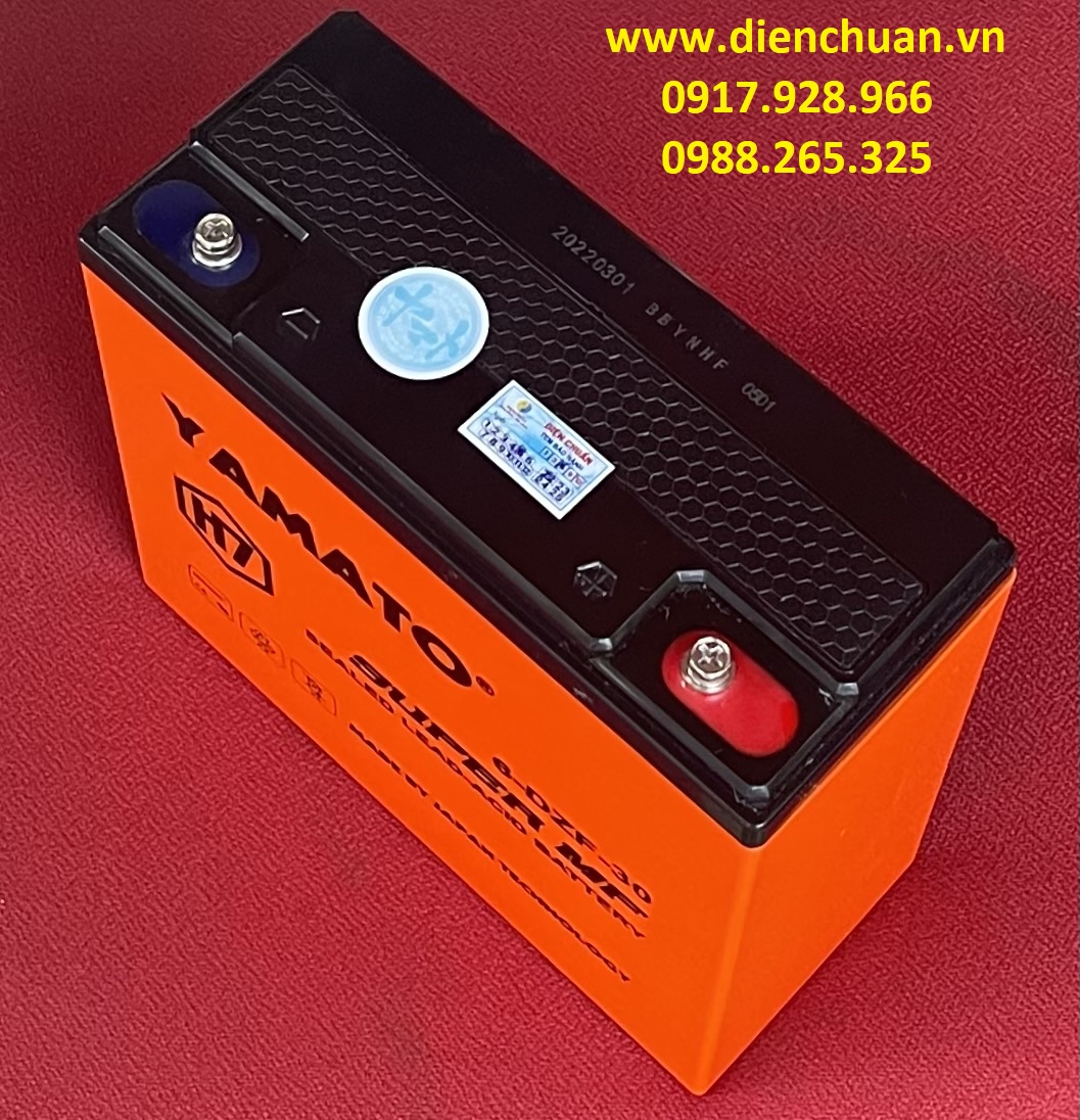 Bộ 4 bình xe đạp điện 48V-30AH YAMATO H7 (6-DZF-30 )