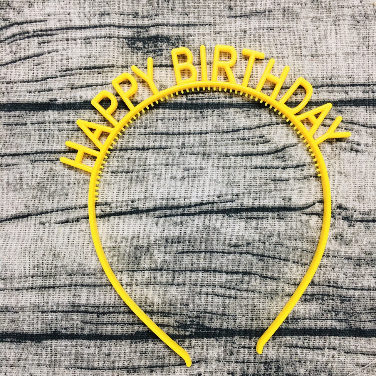 Cài tóc "Happy Birthday", cài tóc sinh nhật bằng nhựa cho bé gái - Selenshop