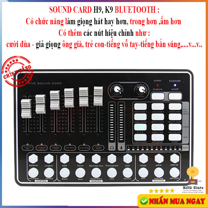 micro368 Bộ Mic Hát Livestream Karaoke online Thu Âm Chuyên Nghiệp Cực Hay (H9 có auto tune-Mic AT100)