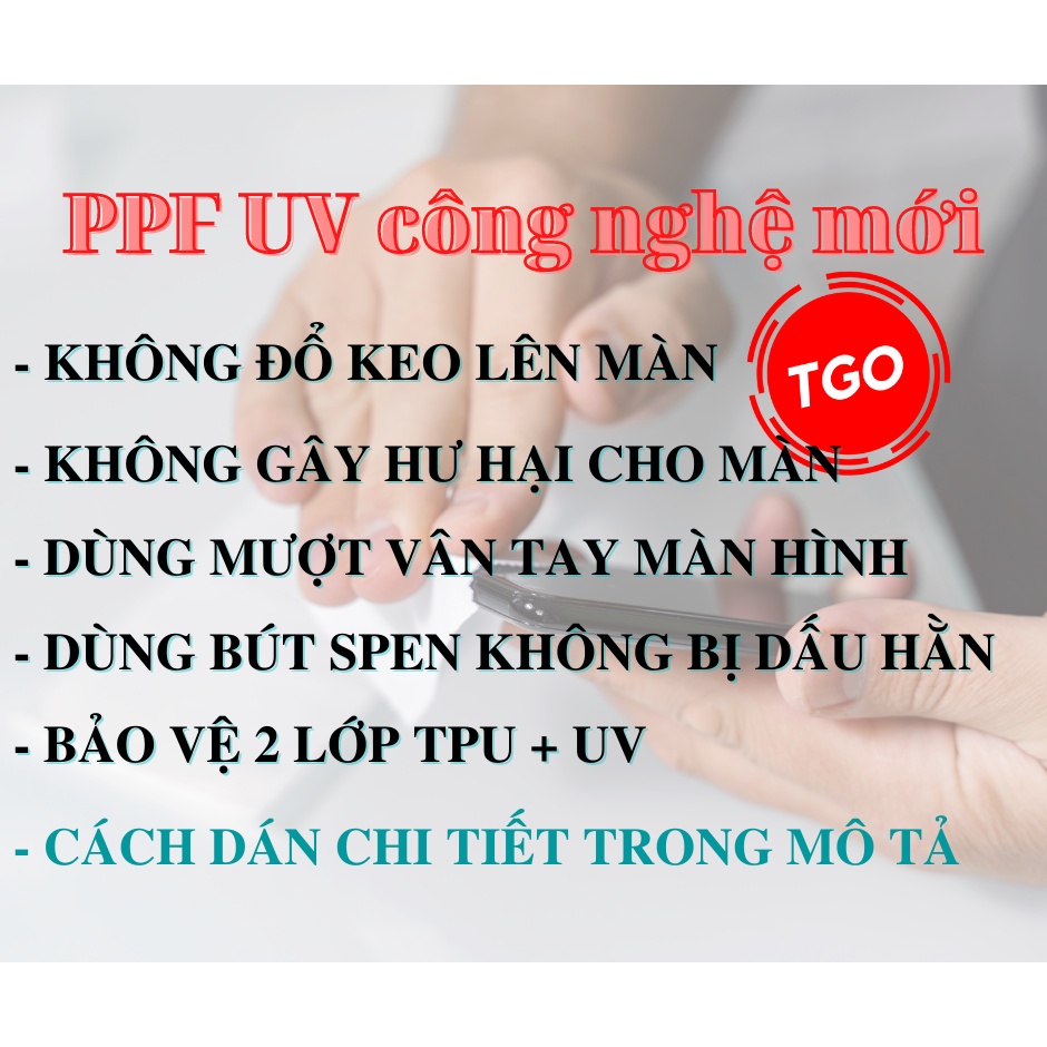 Miếng dán PPF UV Samsung S20 / S20 Plus / S20 Ultra màn hình cao cấp