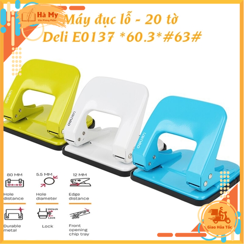 Máy Đục Lỗ 15/20/35/45 Tờ Deli