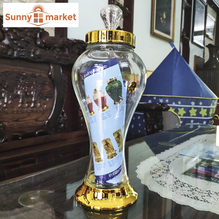 Bình thuỷ tinh ngâm sâm Phú Hòa dung tích 3 lít không van