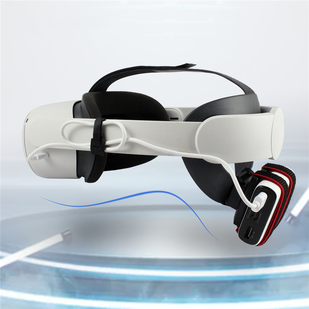 Điện thoại di động nguồn điện bên ngoài đai cố định cho Meta Quest 3 VR phụ kiện đai cố định điện Bộ kẹp kính VR phần
