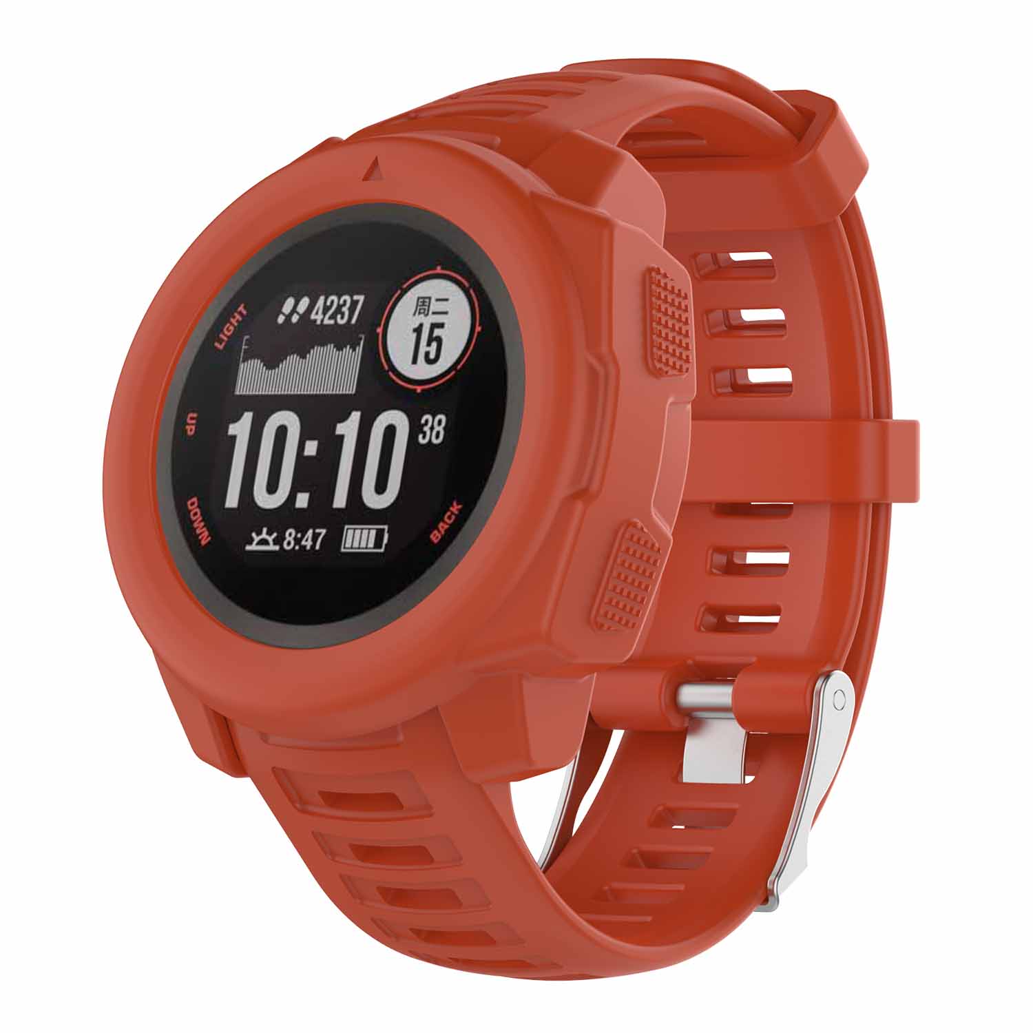 Soft Silicone Cover Case Screen Protector for Garmin instinct1/Garmin Instinct 2/Instinct Tide/Instinct Tactical/Instinct Dual Power Surf/Instinct Dual Power/Instinct Esports