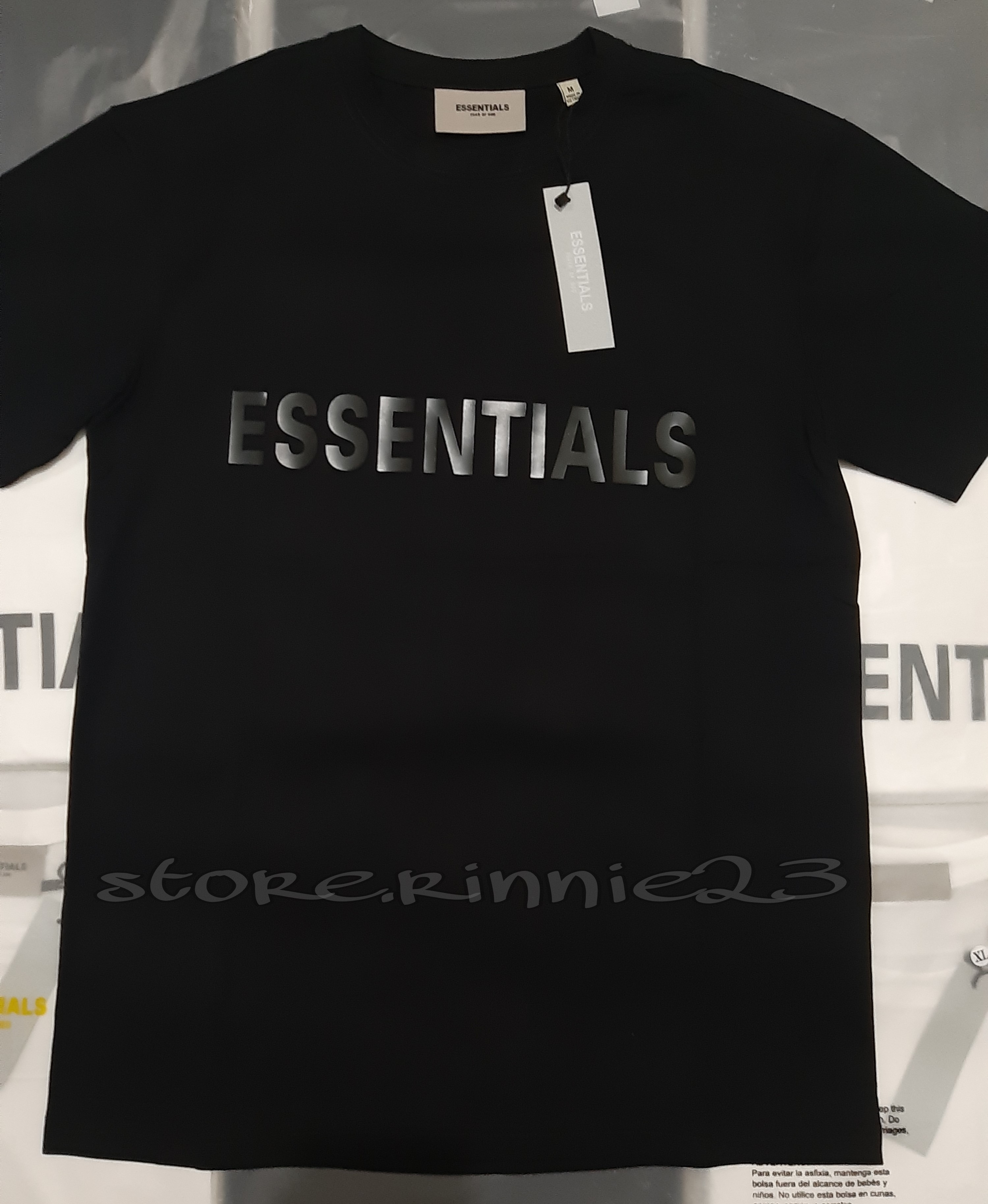 Áo Thun Essentials Chữ In Nổi 3D
