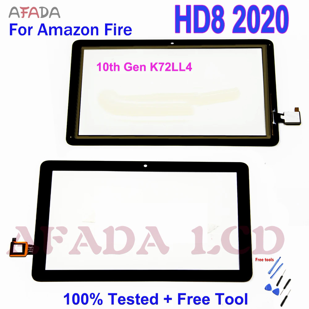 New lcd For  Fire HD 8 2020 10th Gen hd8 K72LL4 LCD Display Touch  Screen Digitizer Glass Assembly with frame - AliExpress