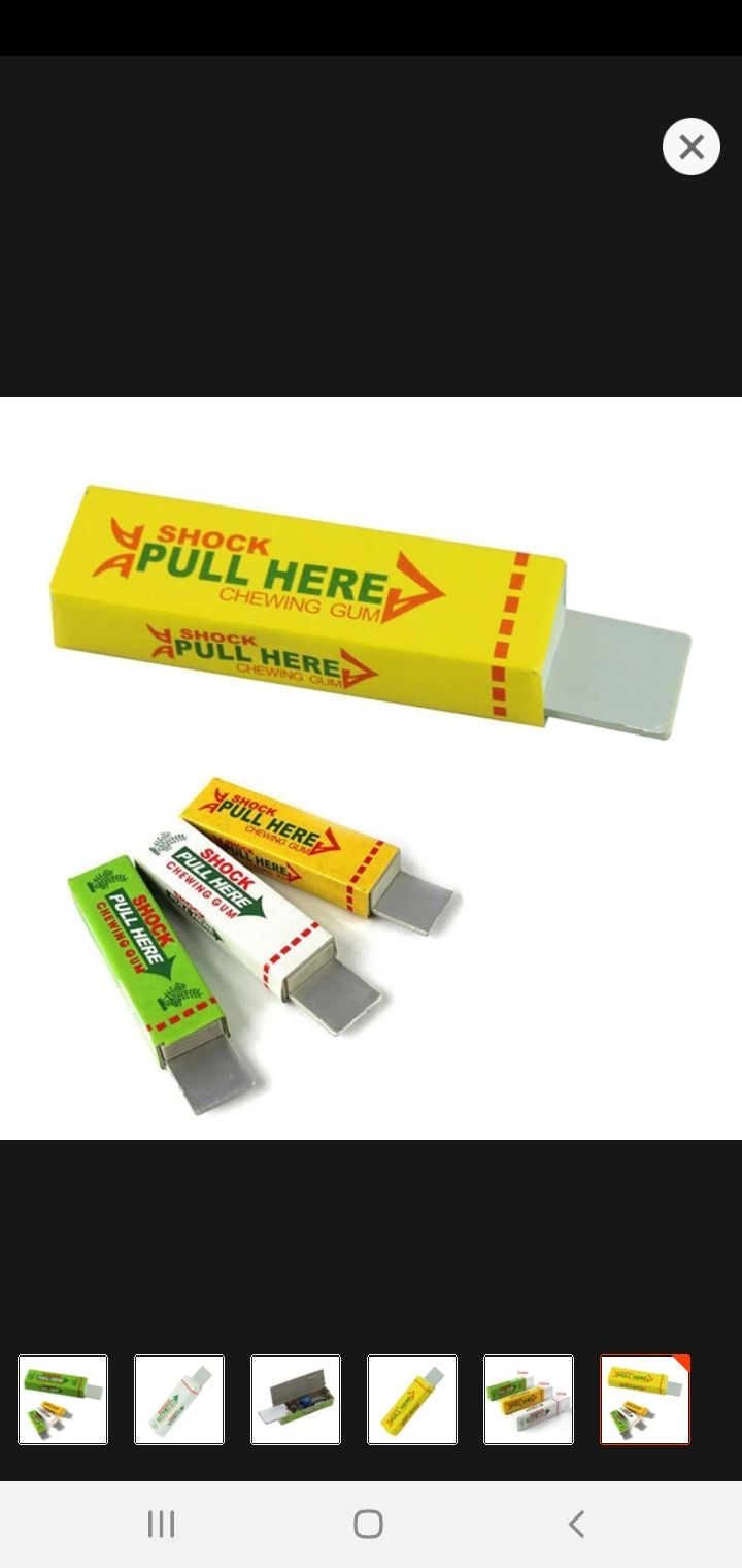 Funny Elecktric Shocking Shock Chewing Gum Mud Tricks Joke toy Gadget-1 Piece.
