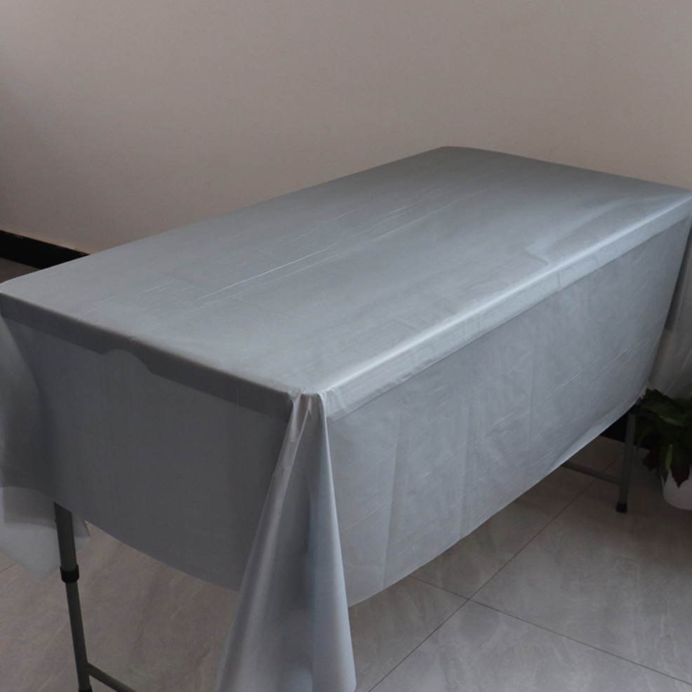 [SG Instock] Disposable Waterproof Plastic Table Cloth Cover Dessert Bar Birthday Wedding Party