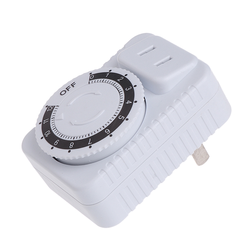 12 Hours Plastic Cyclics Timer Switches Kitchen Timers Outlet Loop Universal Timing Socket Mechanical Timers 220V