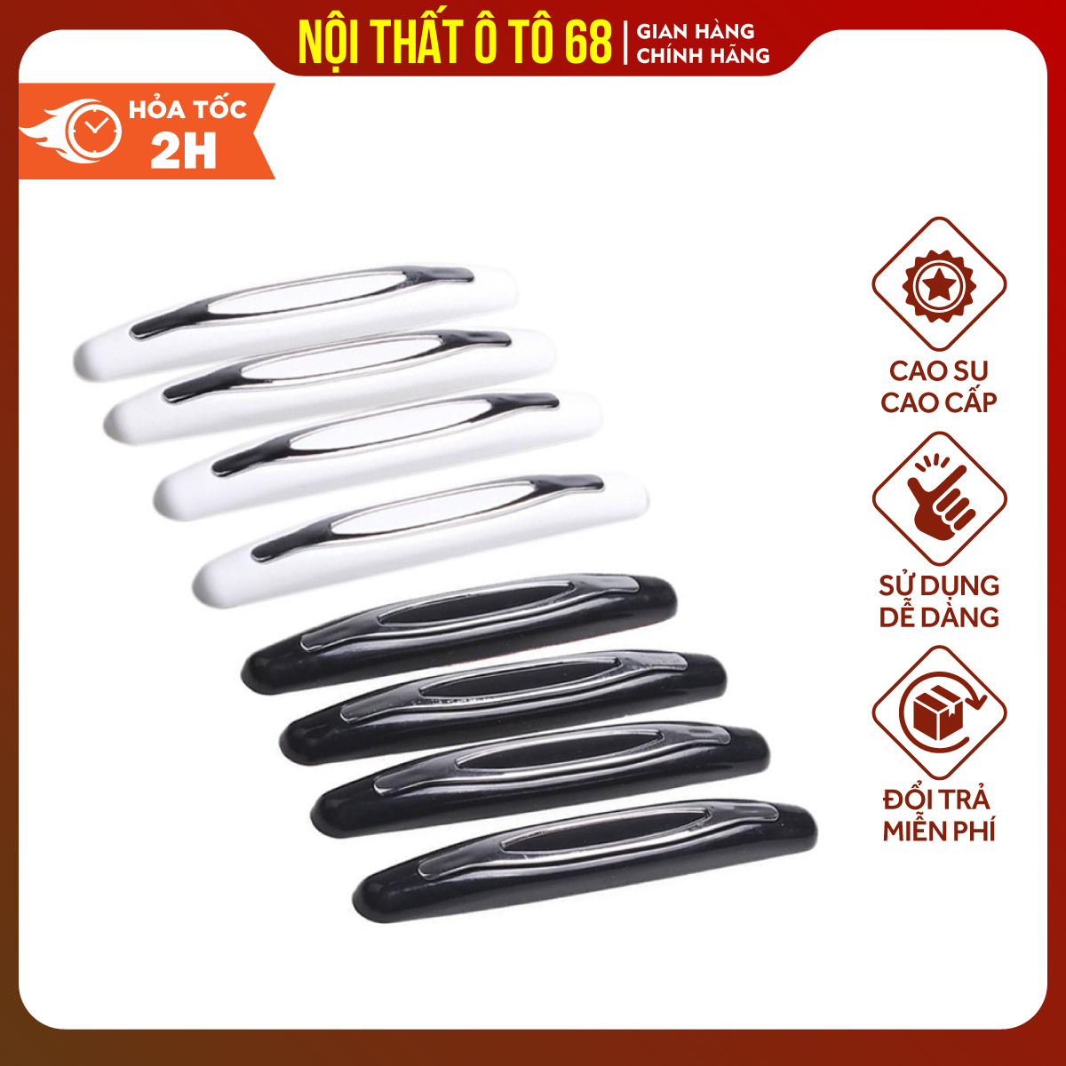 Bộ 4 Miếng Chống Va Đập Cánh Cửa Xe