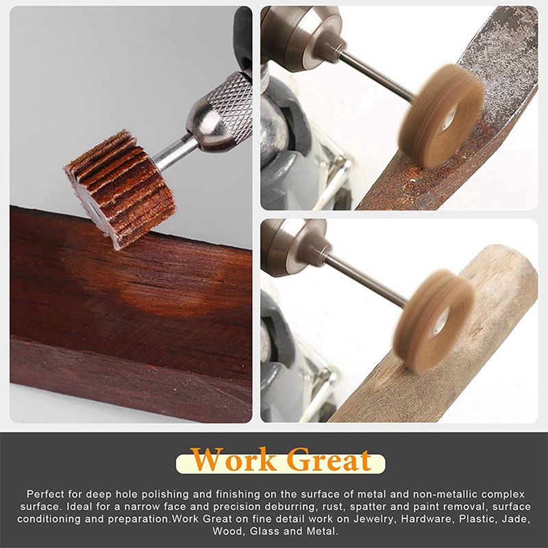 50Pcs Buffing Polishing Wheel Kit,1 Inch Abrasive Buffer Wheels