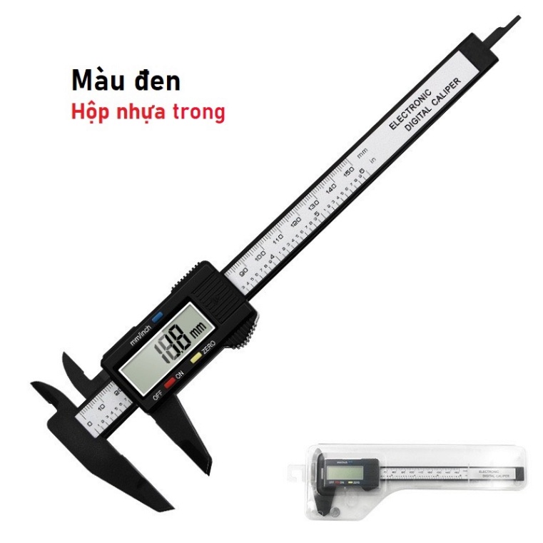 Thước Kẹp nhân viên kỹ thuật Số màn hình hiển thị LCD 150mm