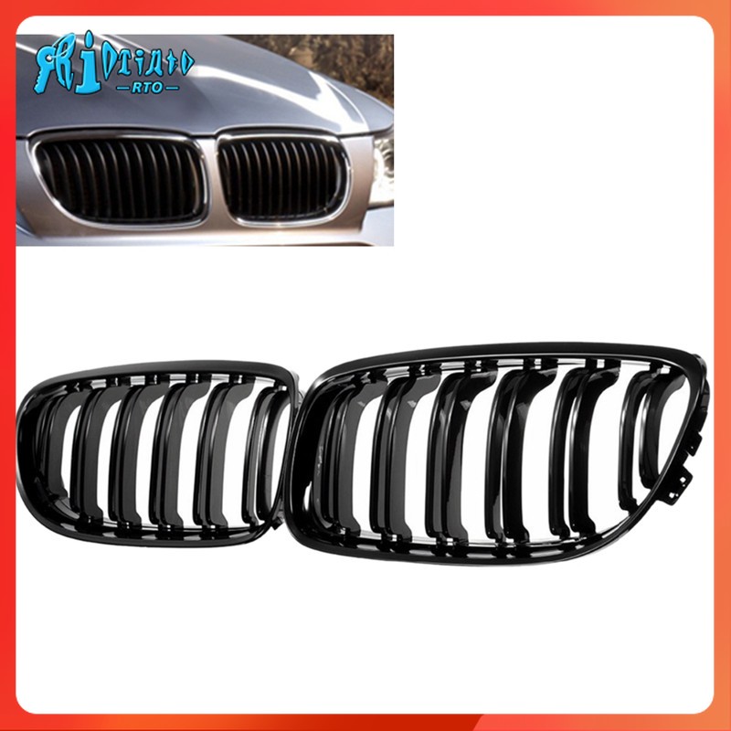 Rto 1 pair car front gloss black inlet grille for bmw e90 lci 3-series sedan/wagon 2