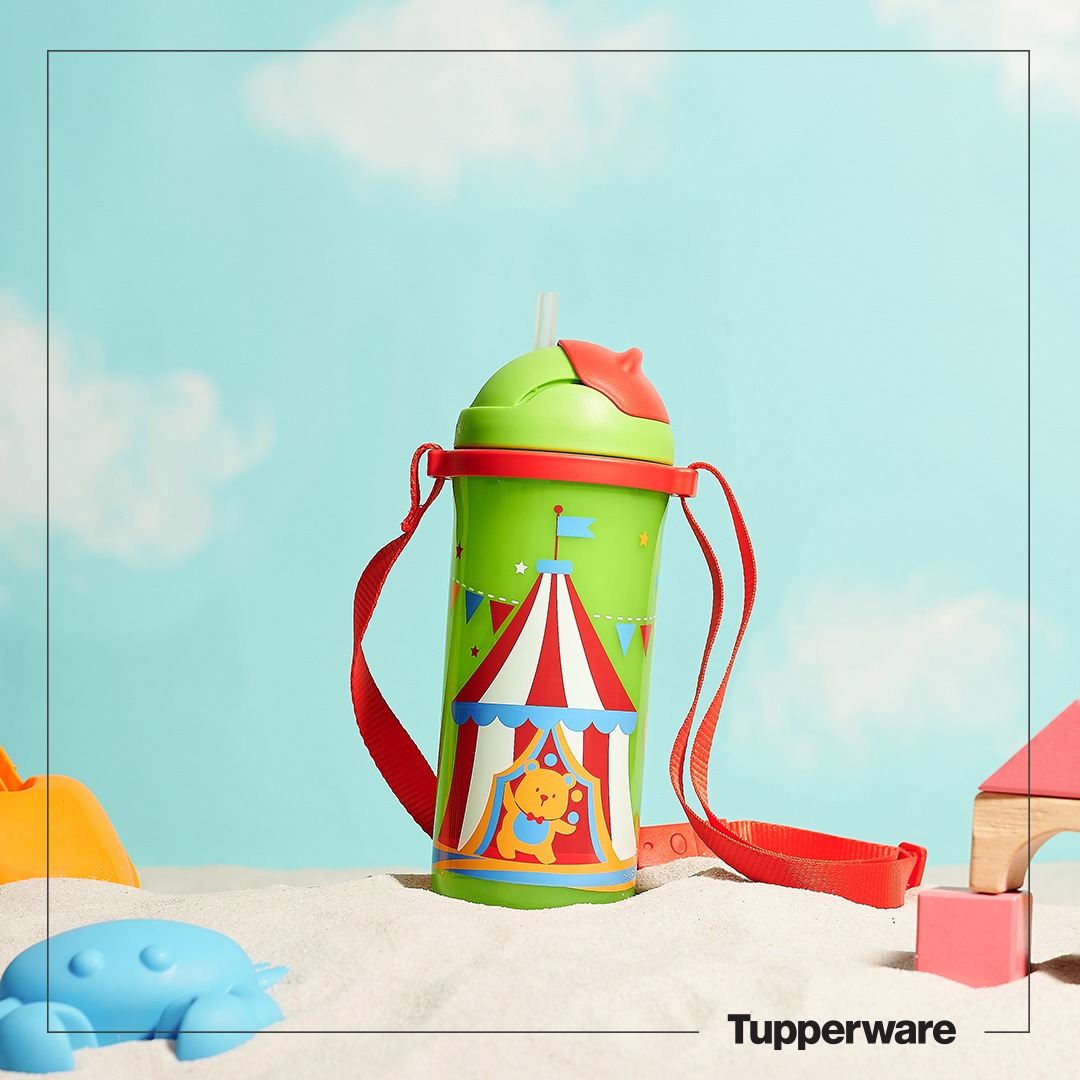 Tupperware Bình Nước Kids Printable Straw Tumbler 500ml
