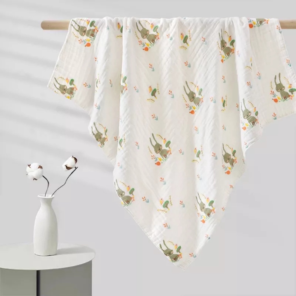 Khăn tắm xô nhăn 6 lớp không viền