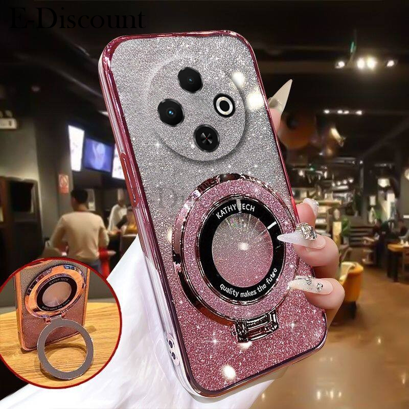 New Phone case Tecno Spark 30C Back cover Fashionable Frosted Silicone Soft Clear Dustproof Bracket Adsorb Holder For Tecno Spark 30C case.