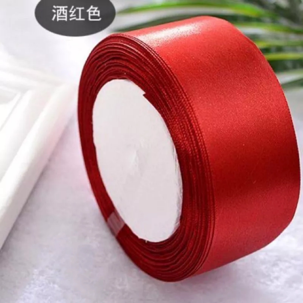 Cuộn duy băng vải lụa satin bản 4cm dài 22m