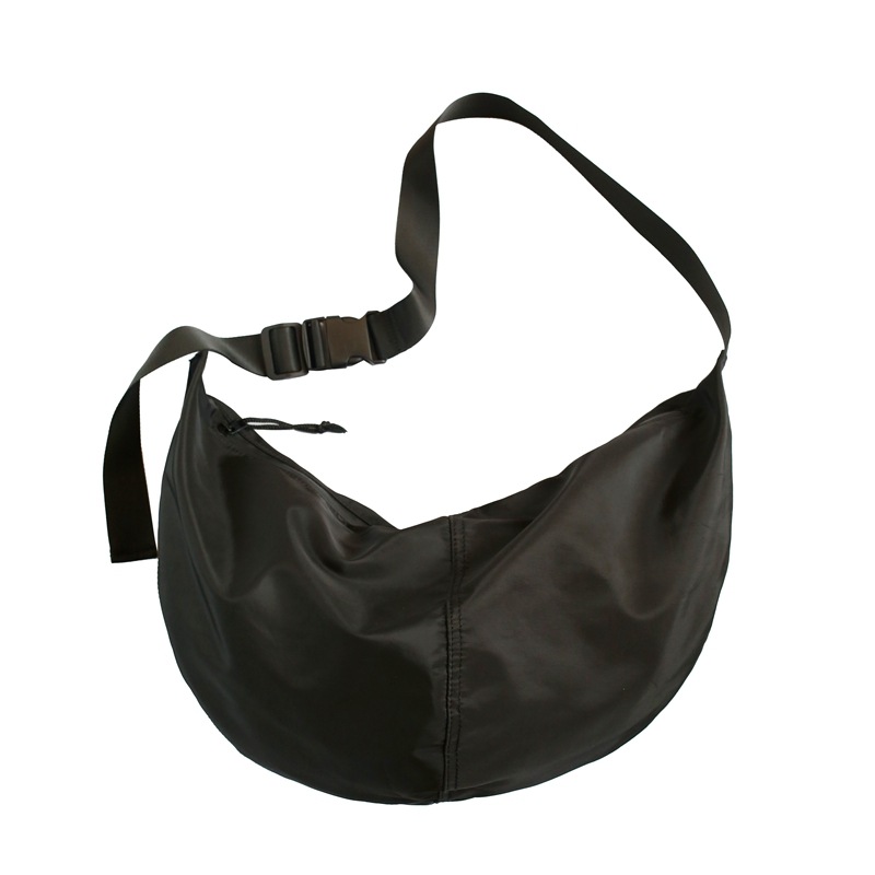 ELACCENT Crossbody bag shoulder bag waterproof nylon dumpling bag Korean version solid color large-capacity crossbody bag