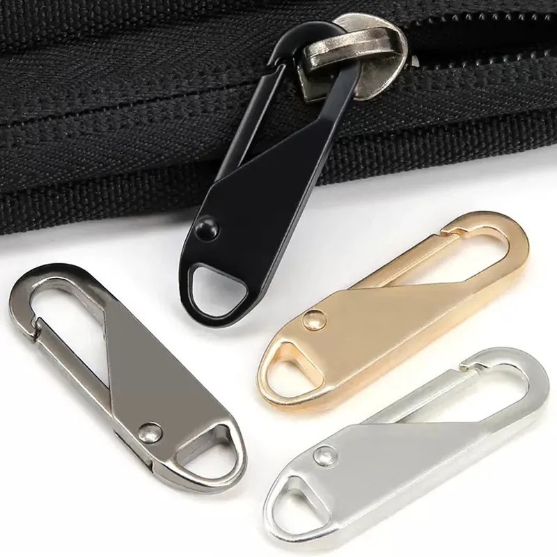 5Pcs Universal Metal Zipper Puller Handle Detachable Replacement Zipper Slider Backpack Handbag Coat Sewing Repair Pull Tab Head