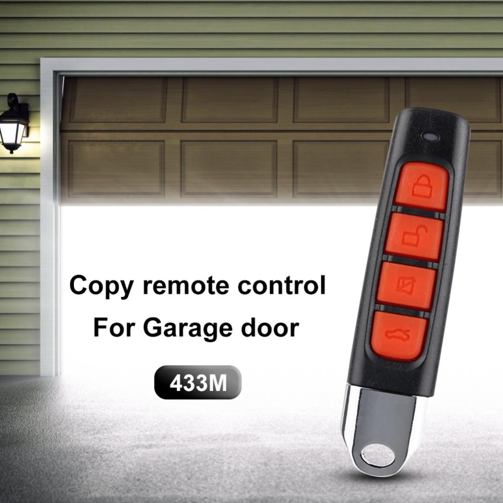 433MHz Remote Controller Plastic 4 Keys Cloning Remote Control Multifunctional Copy Duplicator for Garage Gate