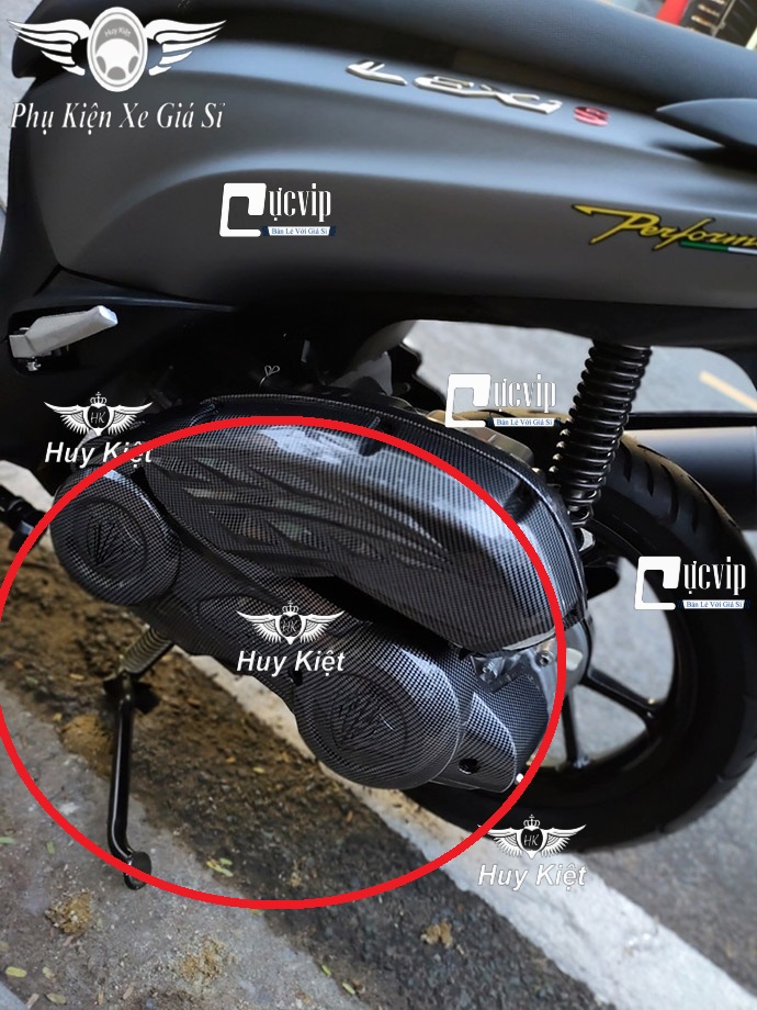 Ốp lốc máy lớn yamaha lexi s 125, nvx 2017 - 2020 carbon ms4983
