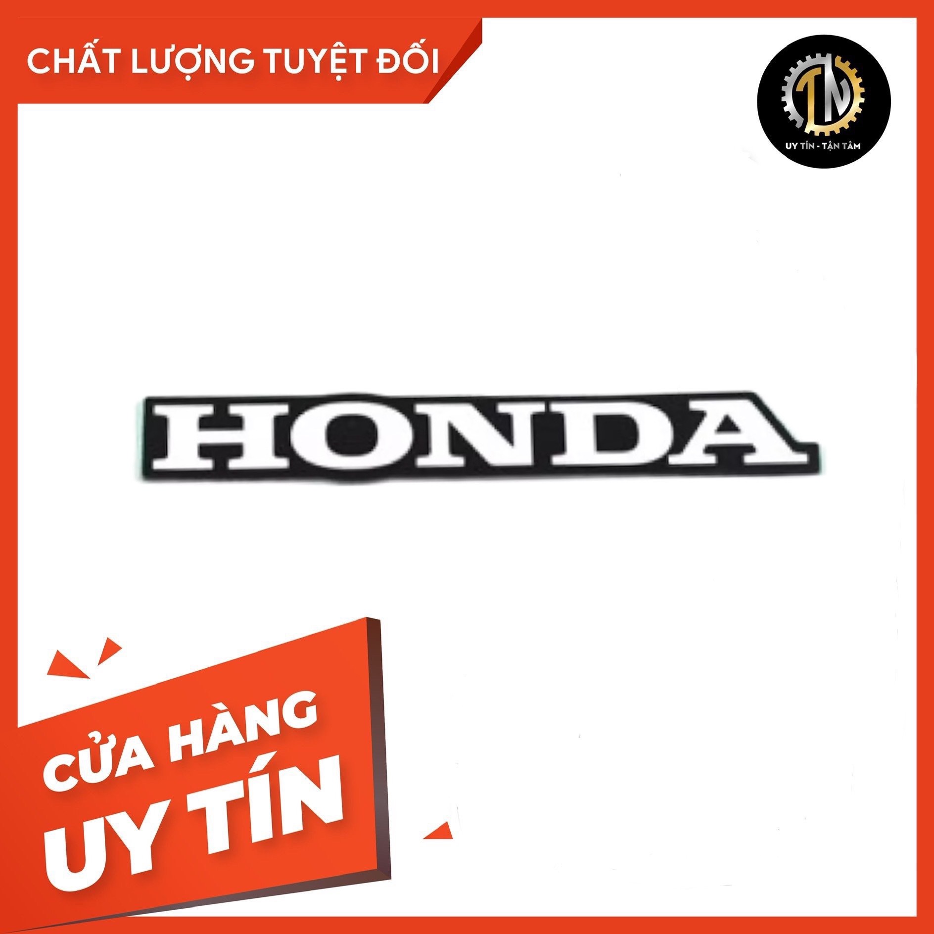 Tem giấy chữ Honda 60mm dán bợ trước, dè biển số Vario Click đời 2018 - nay hàng chính hãng Honda