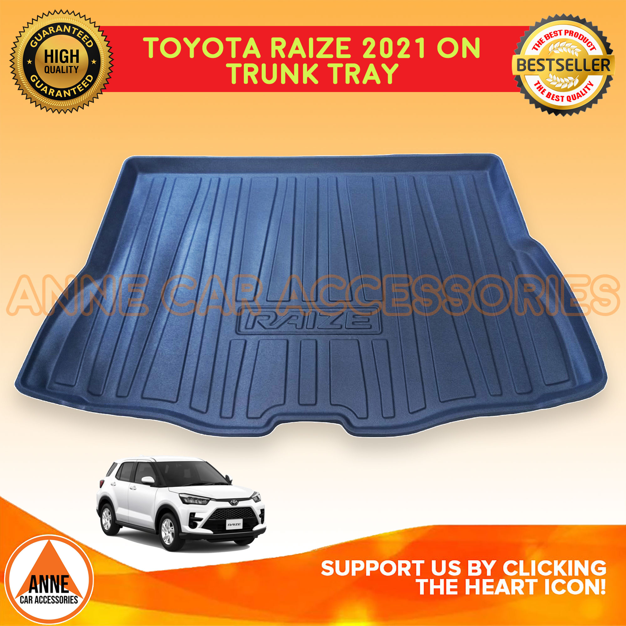 Trunk Tray for Toyota Raize 2022 2023 Onwards Model OEM Cargo Liner Mat