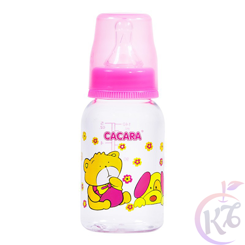 Bình sữa nhựa cổ thường 140ml Cacara - bình sữa cổ hẹp an toàn cho bé
