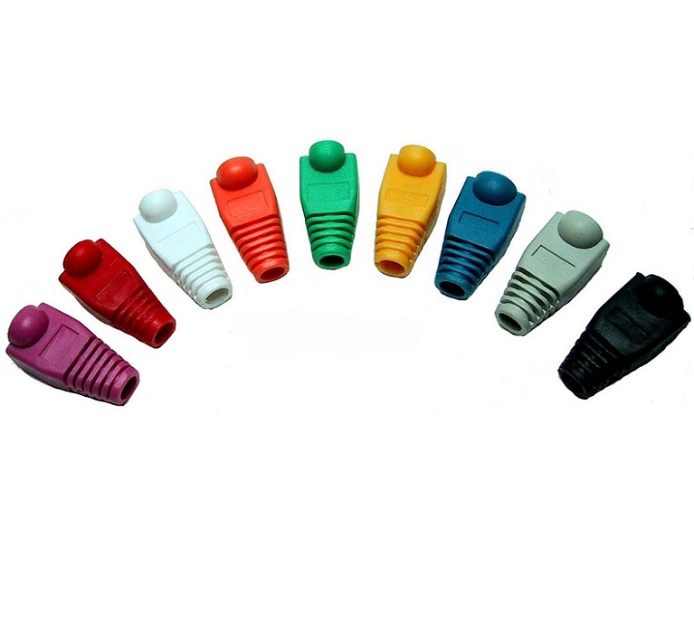 Đầu Chụp Hạt Mạng RJ45 Loại Túi 100 Chiếc ( Màu xanh )