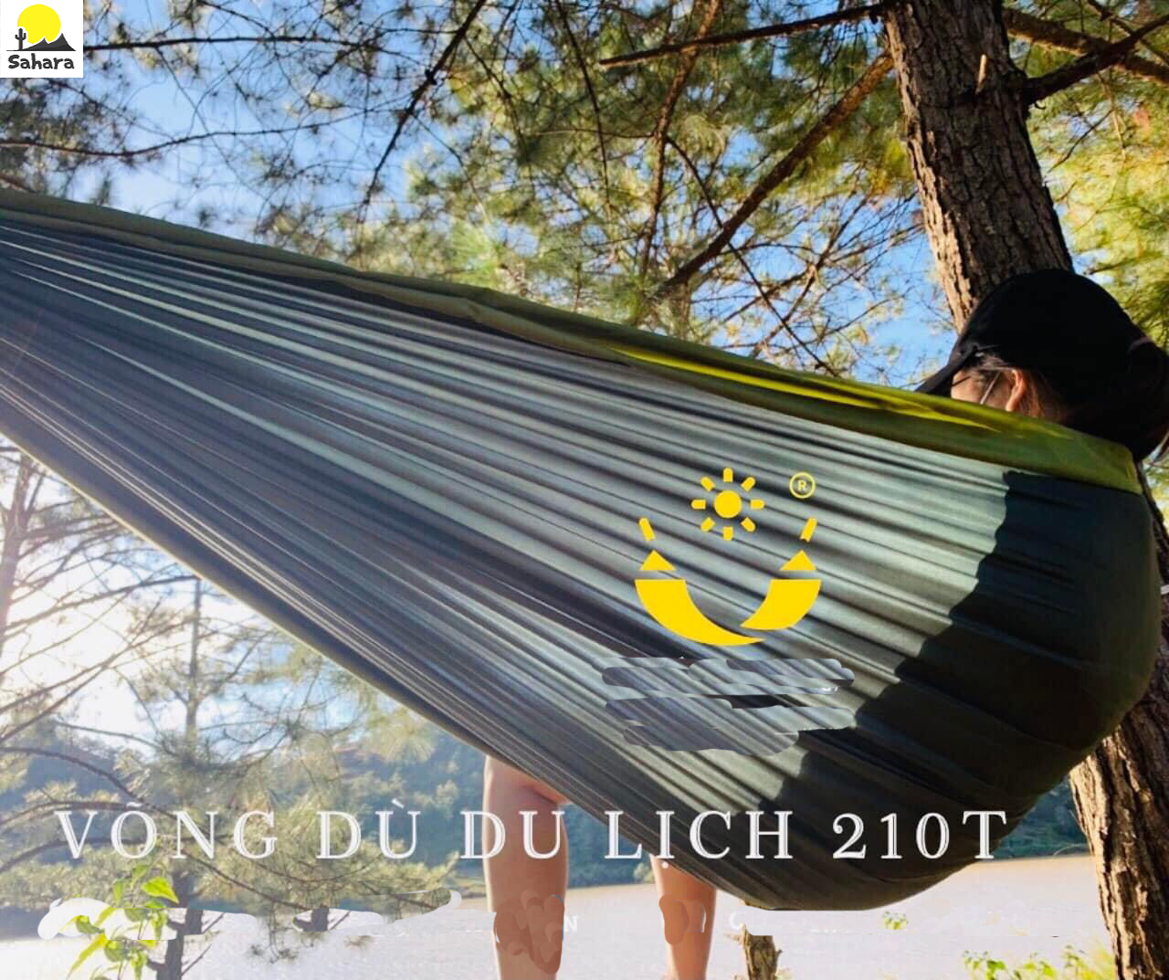 [HCM]Võng vải đôi du lịch dã ngoại